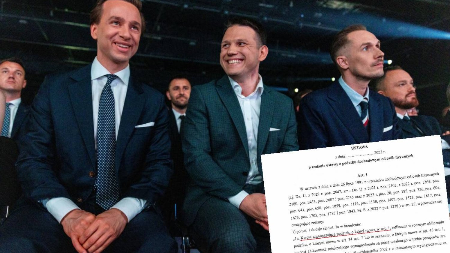 Krzysztof Bosak, Sławomir Mentzen, Konrad Berkowicz.