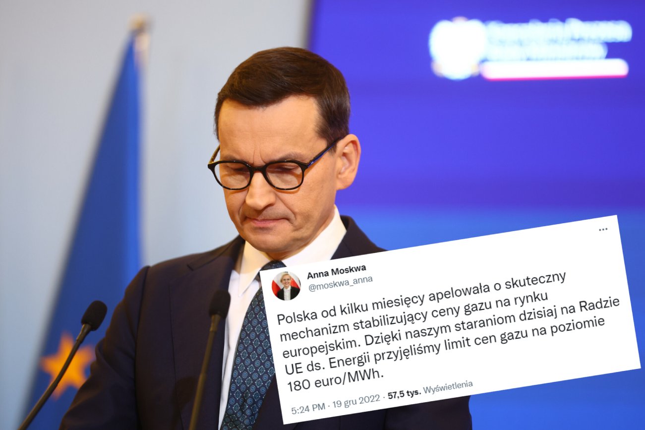 Posłowi PiS-u przypomniano, że limity cen gazu ustaliła ministerka Anna Moskwa