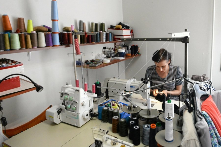 Zakład krawiecki w Bydgoszczy.