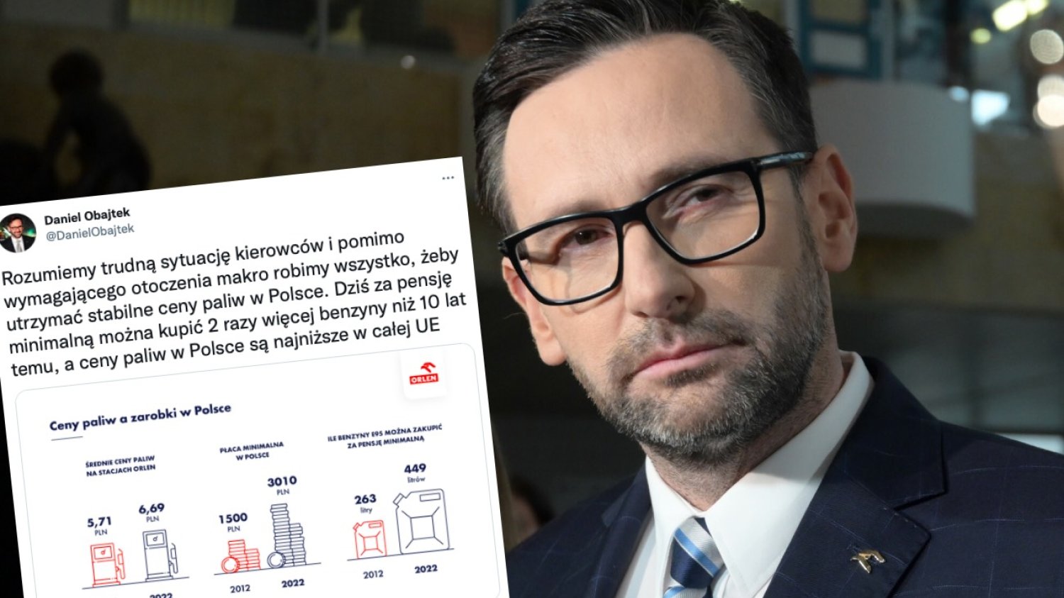 Daniel Obajtek źle liczy i jeszcze się tym chwali. Coś poszło nie tak