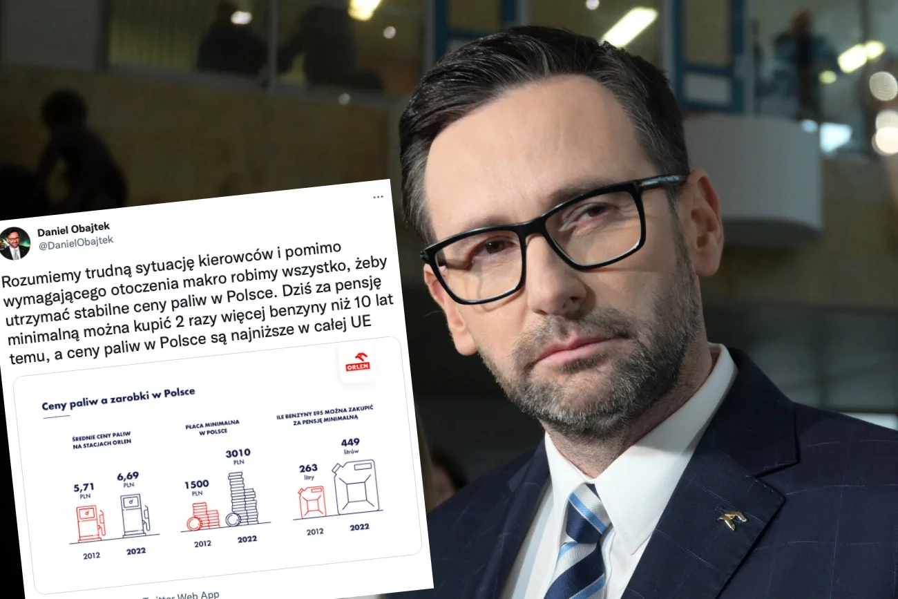 Daniel Obajtek źle liczy i jeszcze się tym chwali. Coś poszło nie tak