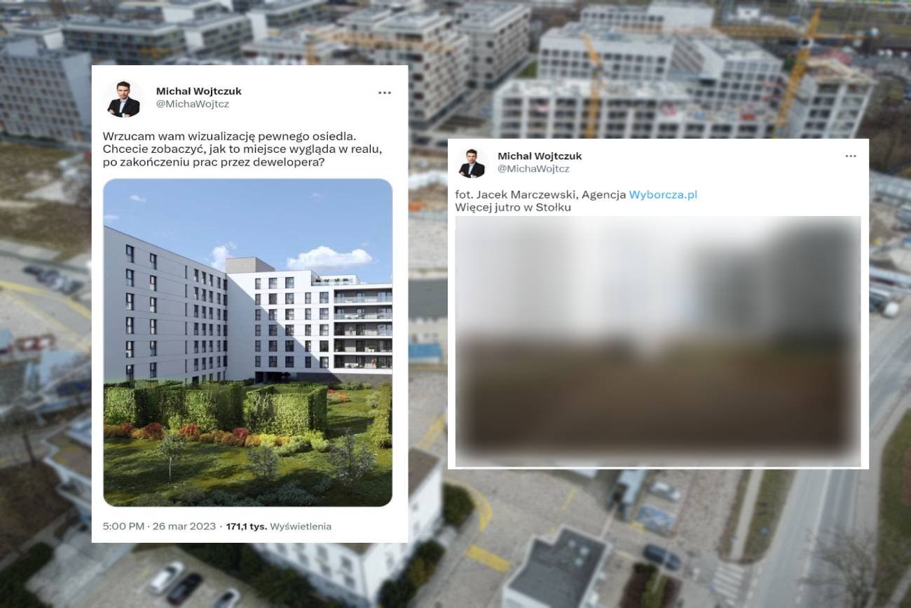 Dziennikarz opublikował zdjęcie osiedla