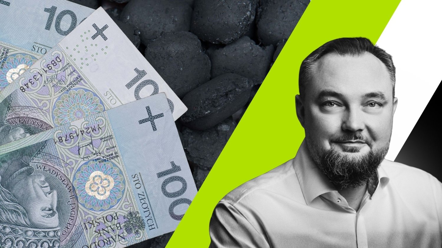 pieniądze leżące na węglu