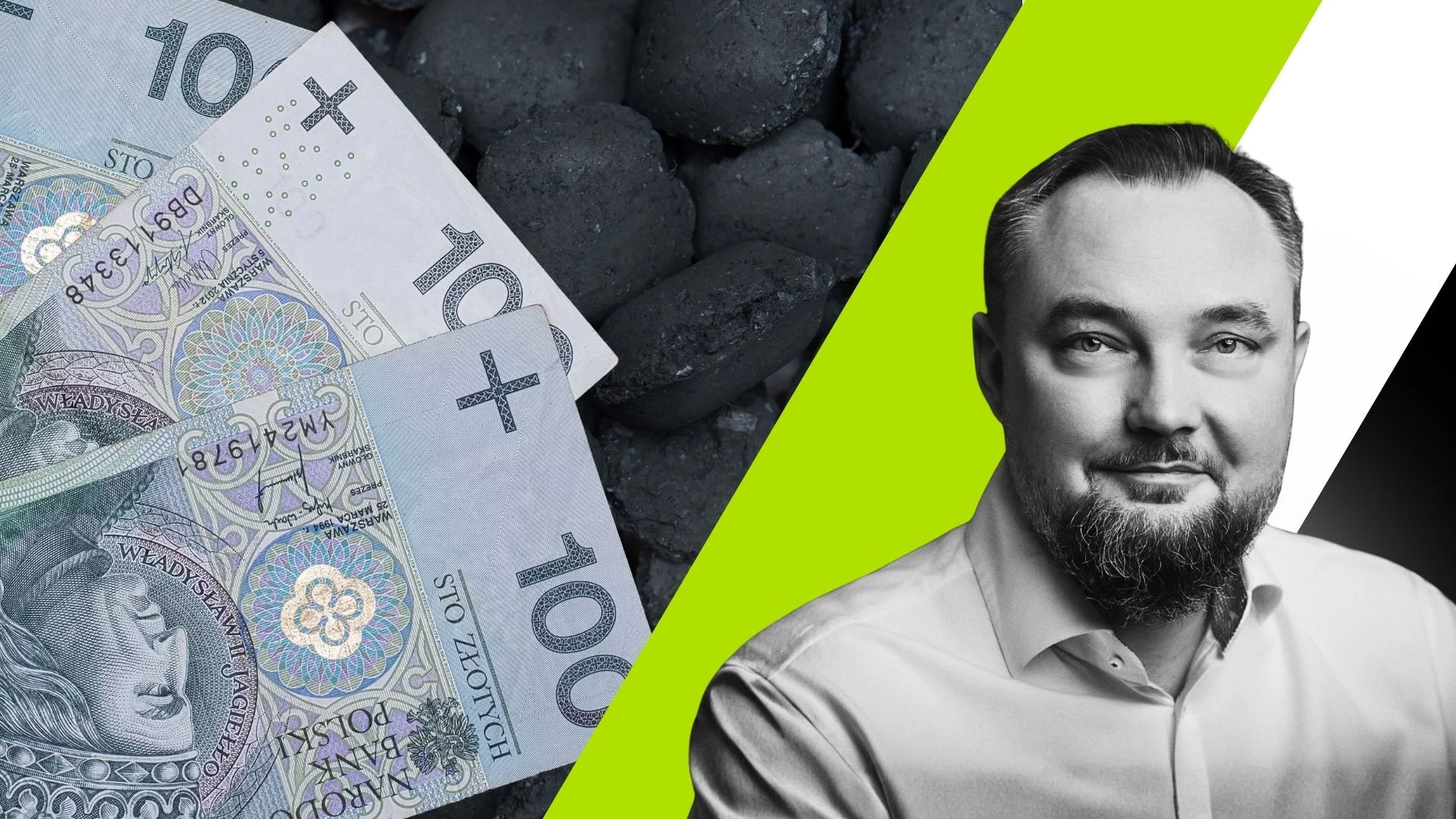 pieniądze leżące na węglu