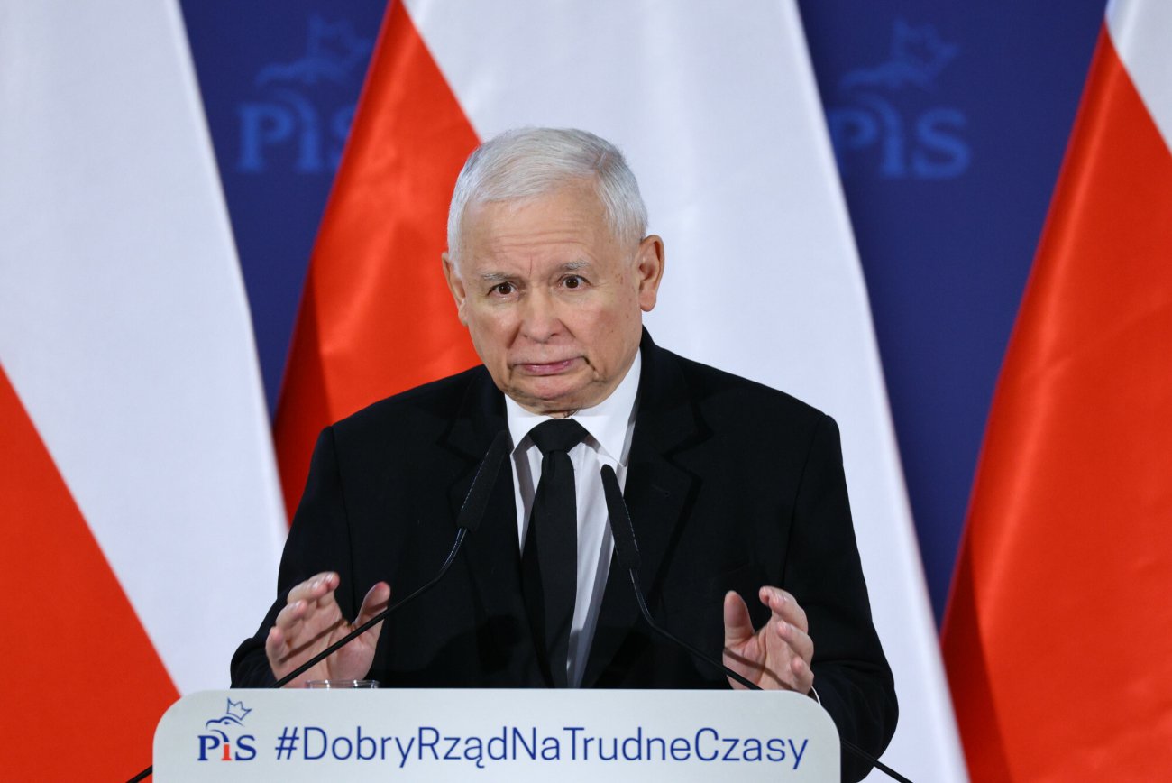 Jarosław Kaczyński na spotkaniu z wyborcami