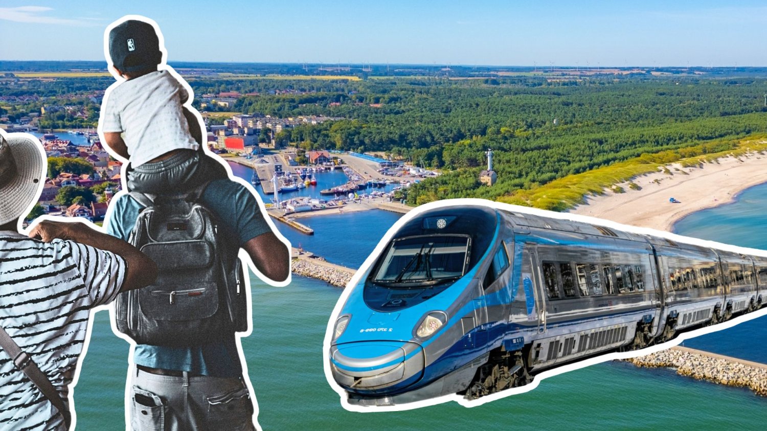 Bezpośrednie Pendolino z południa do Ustki. Koniec z męczącymi przesiadkami. Ustka, pociąg Pendolino, rodzice z dzieckiem.