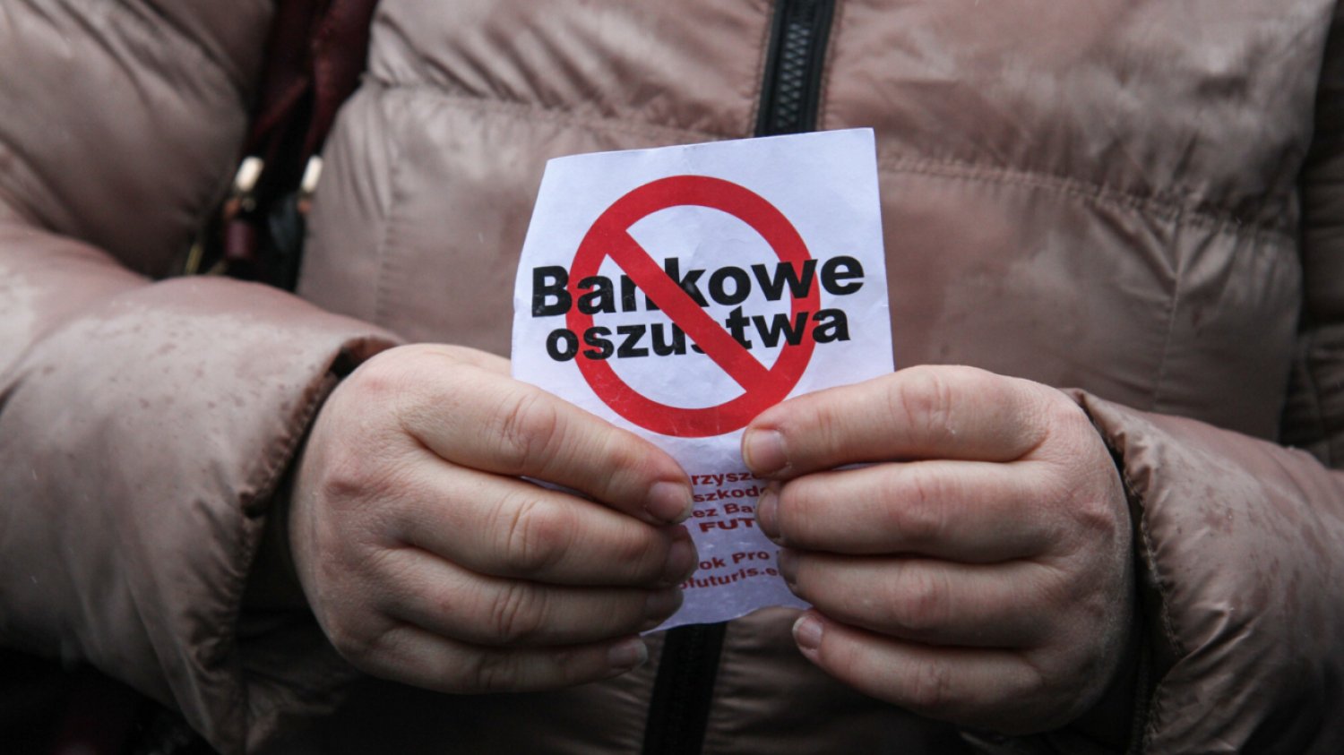 Protest przeciwko bankom