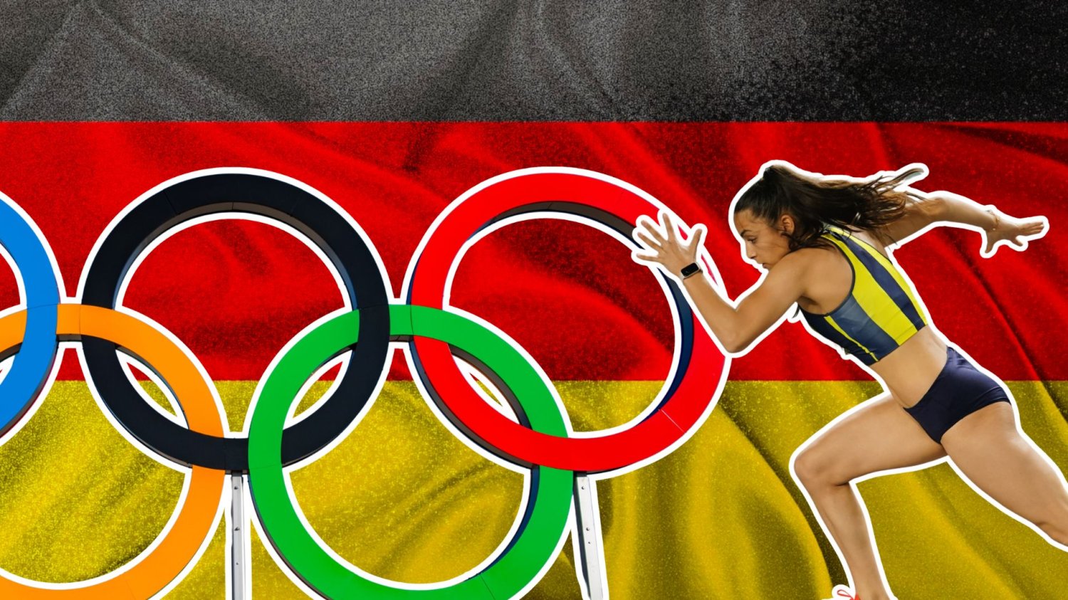 Kto zorganizuje Igrzyska Olimpijskie? Niemcy: Hamburg rezygnuje, Berlin budzi kontrowersje Flaga Niemiec, lekkoatletka i symbol Igrzysk Olimpijskich. Igrzyska Olimpijskie w Niemczech? Hamburg mówi „nie”, rosną szanse Monachium
