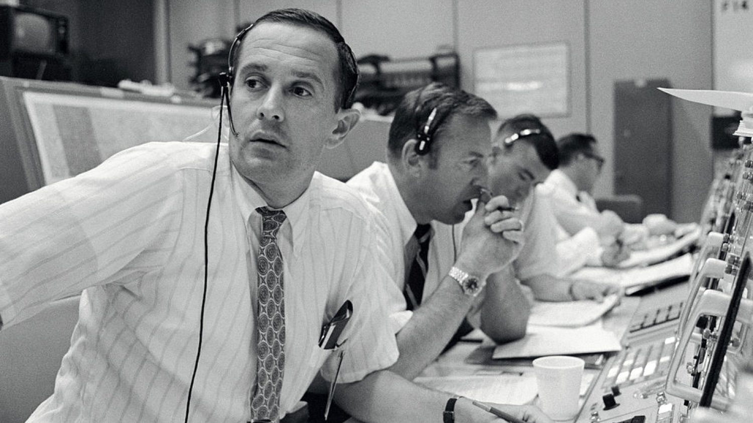 CAPCOM Charles Duke w trakcie lądowania Apollo 11