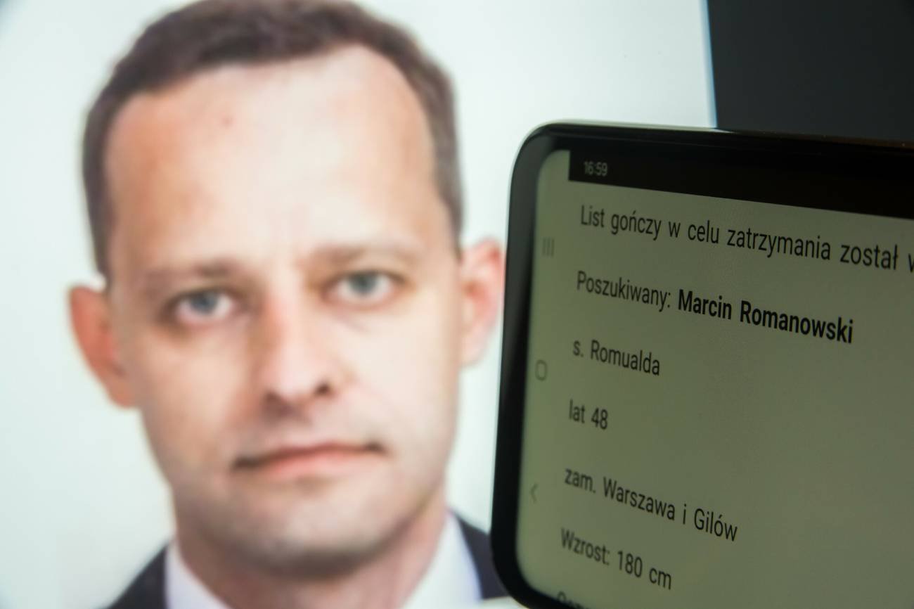 List gończy za Marcinem Romanowskim.