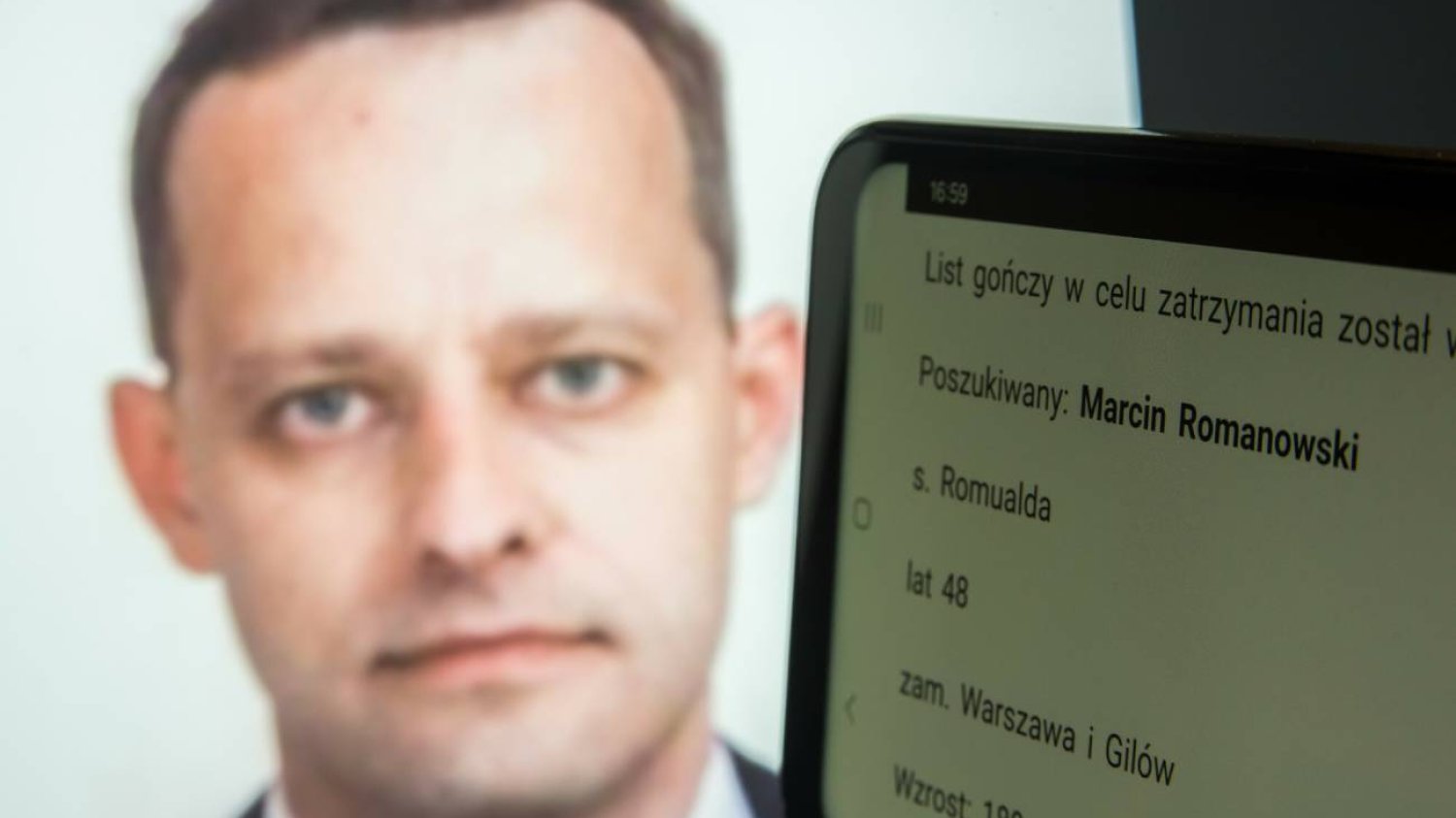 List gończy za Marcinem Romanowskim.