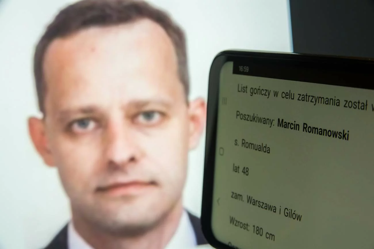 List gończy za Marcinem Romanowskim.