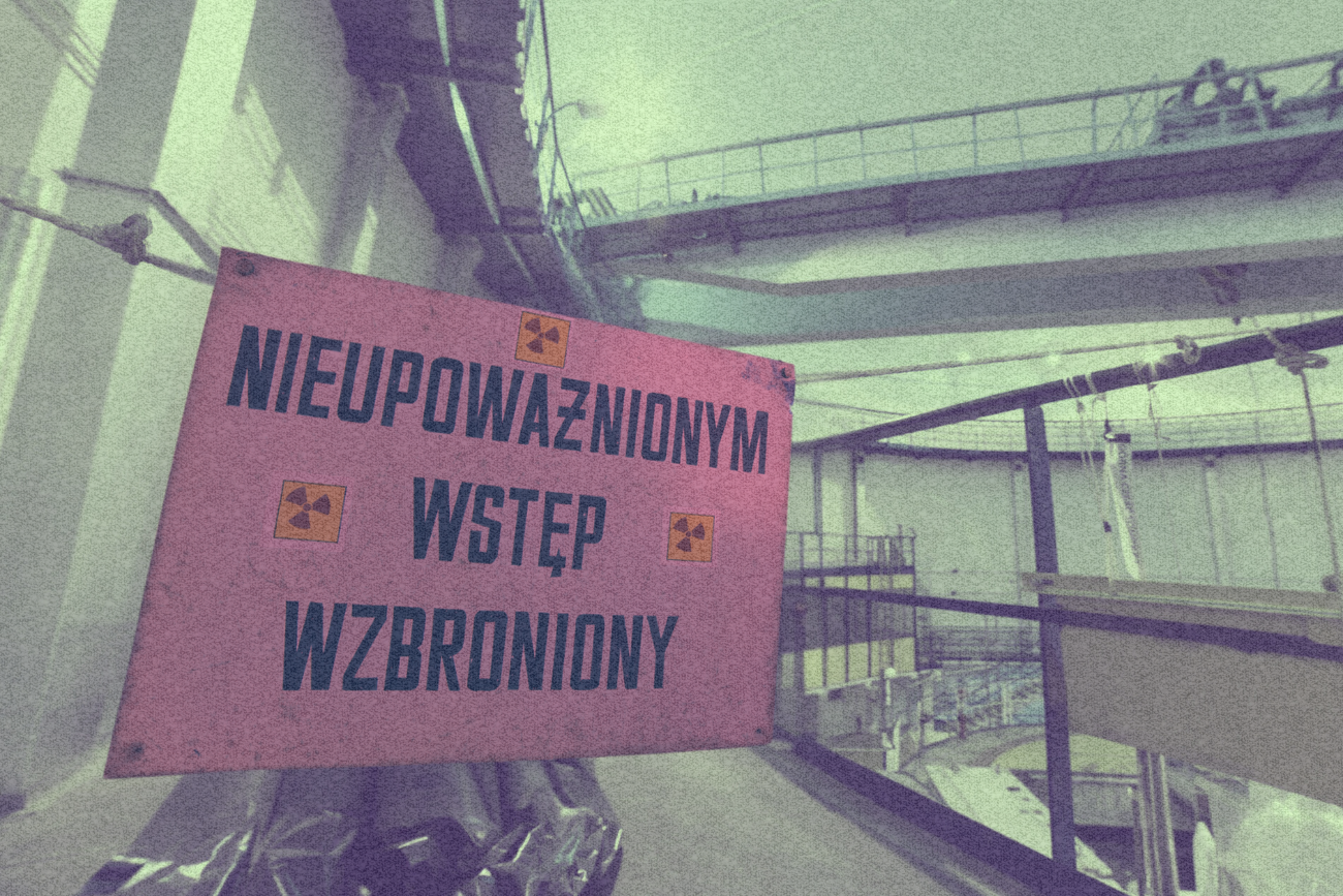 Wnętrze reaktora jądrowego "Maria".