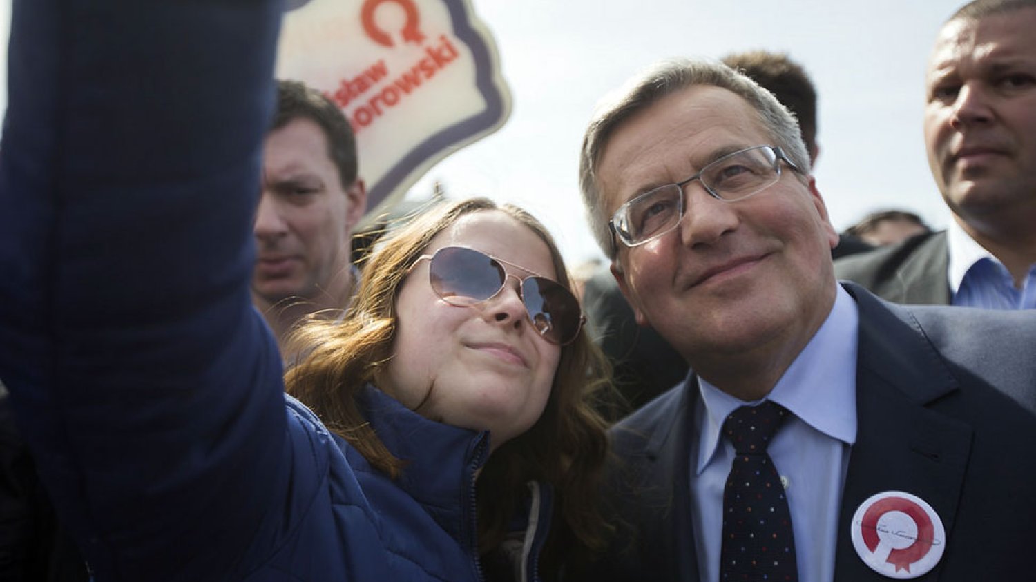 Bronisław Komorowski w Konstantynowie Łódzkim 12 kwietnia 2015 r. Fot. Ewelina Lach