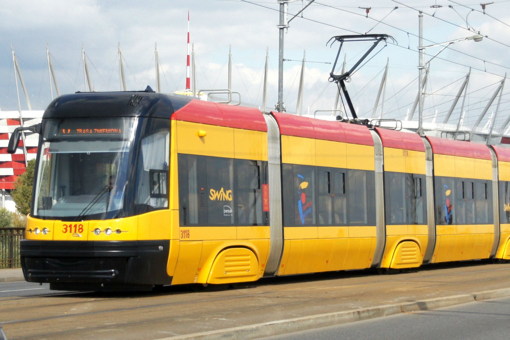 Tramwaje Pesy jeżdżą m.in. w Warszawie (na zdj.)