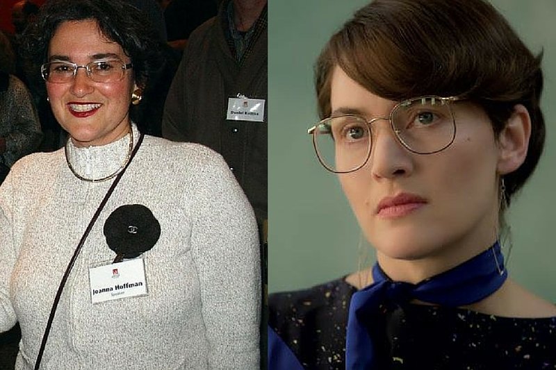 Joanna Hoffman, była współpracowniczka Steve'a Jobsa, i Kate Winslet, która odtwarza jej postać w filmie biograficznym o założycielu Apple