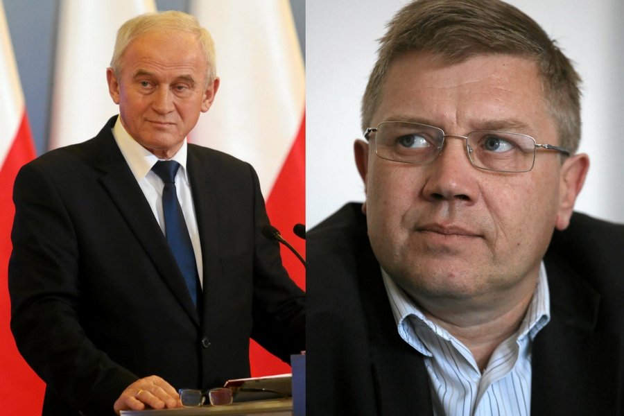 Minister energii Krzysztof Tchórzewski i szef ZPP, Cezary Kaźmierczak.