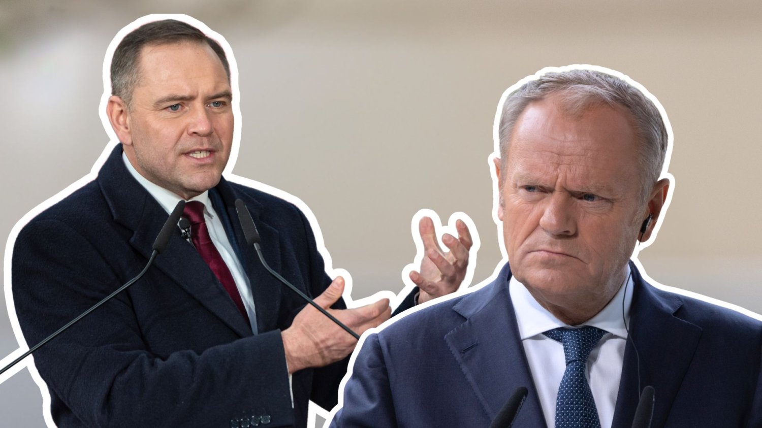 Prezydent Karol Nawrocki, premier Donald Tusk.