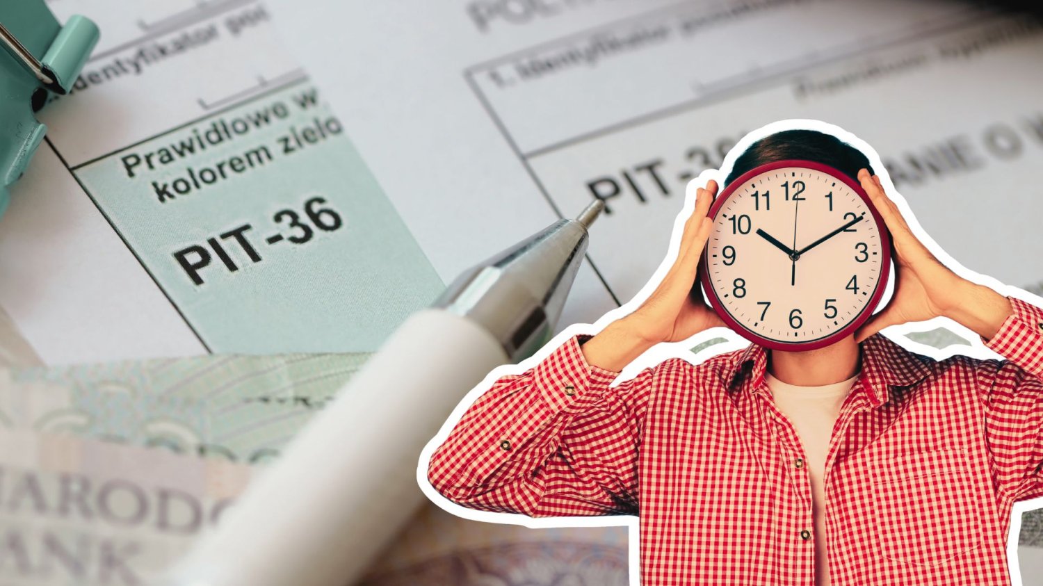 PIT 2025. Co można odliczyć od podatku? Pośpiesz się, możesz wiele zyskać Człowiek z zegarem zamiast głowy oraz podatek PIT i polskie banknoty. Ostatnia szansa na pieniądze od fiskusa. Na tych odliczeniach możesz wiele zyskać