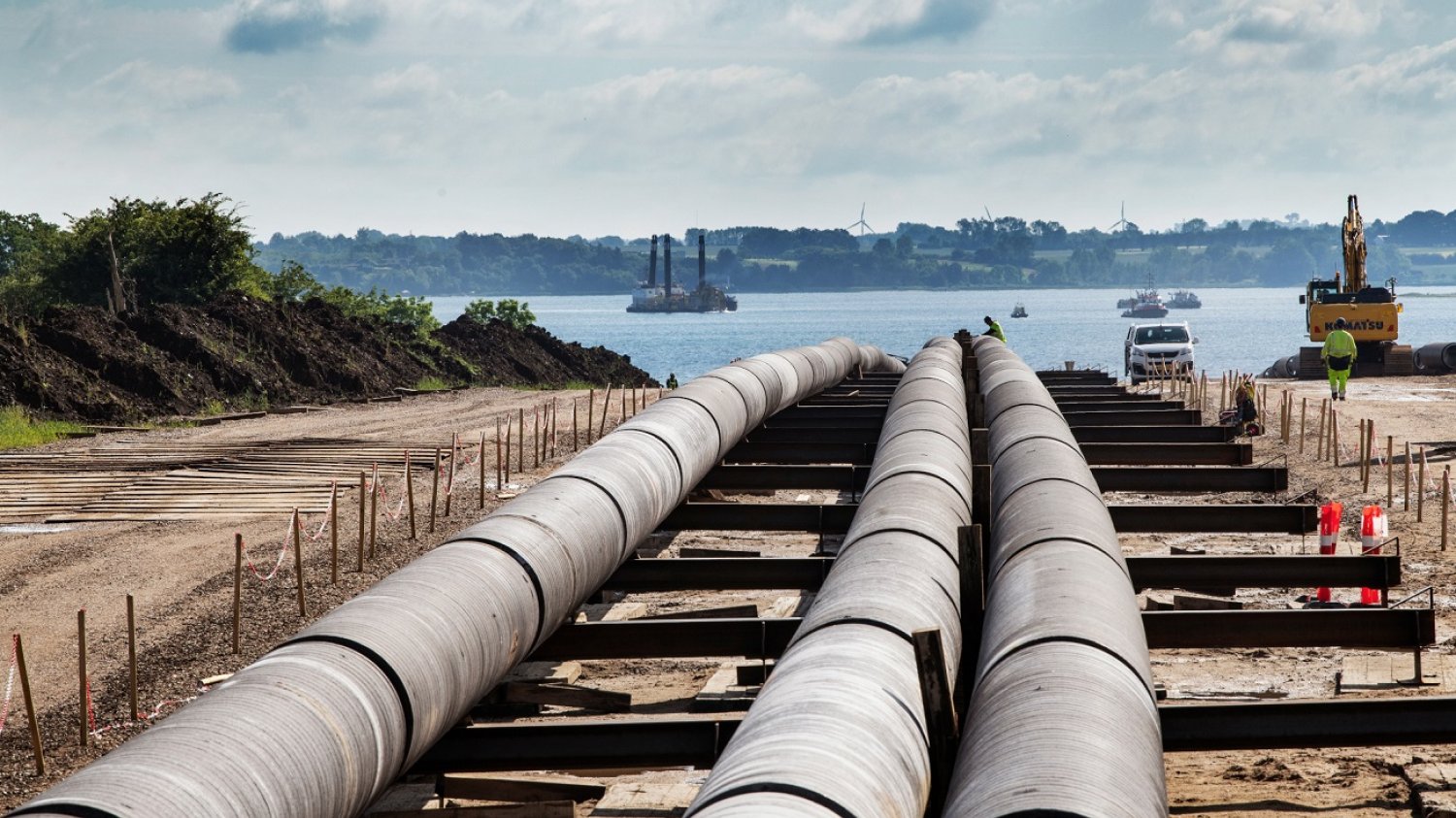 Budowa gazociągu Baltic Pipe.
