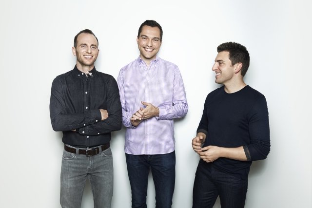 Trójka założycieli Airbnb, (od lewej): Joe Gebbia, Brian Chesky i Nathan Blecharczyk