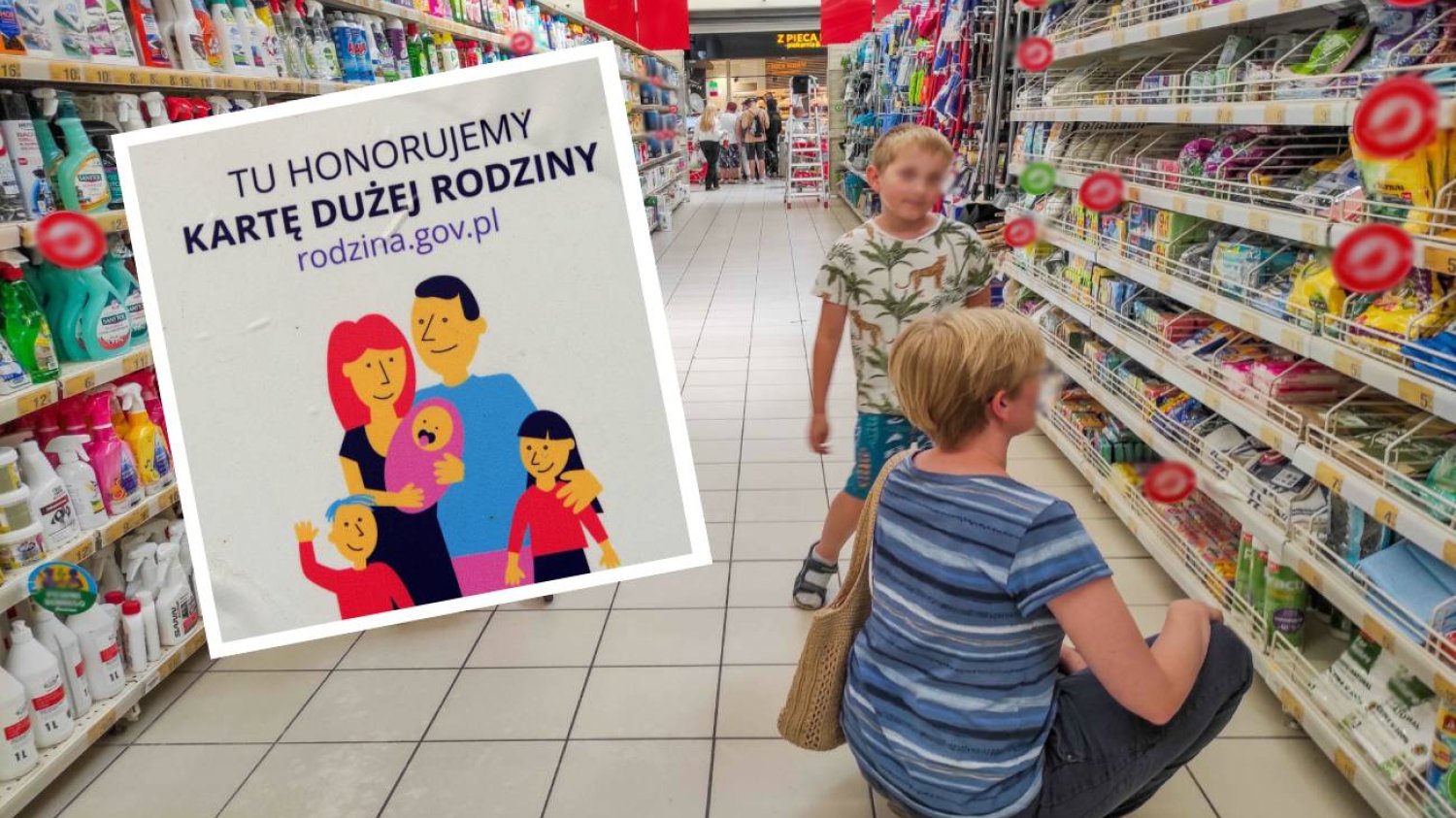 Niektóre sklepy honorują Kartę Dużej Rodziny