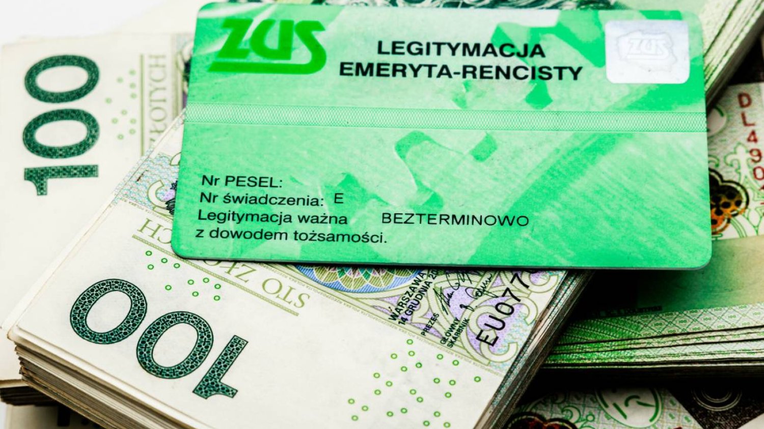 Legitymacja emeryta-rencisty.