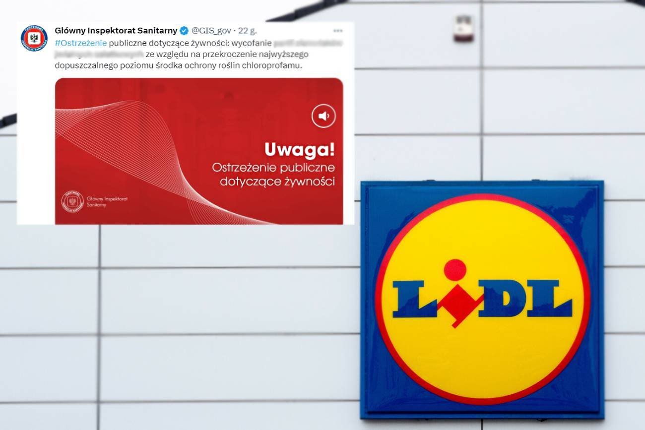 Lidl prowadzi wycofanie wskazanej partii produktu