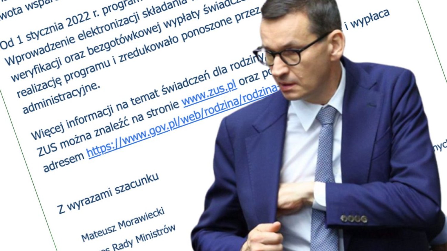 Też dostaliście list od ZUS-u podpisany przez Morawieckiego?