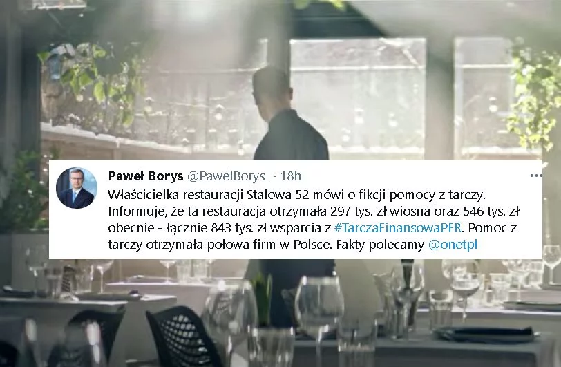 Restauracja broni się, że "odpowiedź na zadane na FB pytanie dotyczące spotu, została błędnie zinterpretowana".