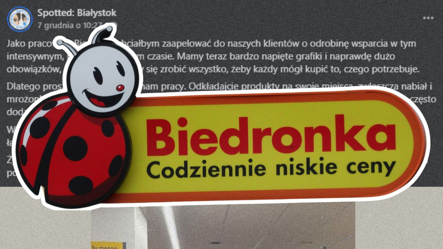 Pracownik Biedronki o realiach przed świętami. "Nie dokładajcie nam pracy". Pracownik Biedronki z apelem przed świętami. "Nie dokładajcie nam pracy"