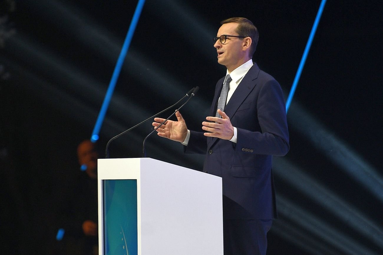 Premier Morawiecki na katowickim EKG chwalił rząd i uderzał w opozycję