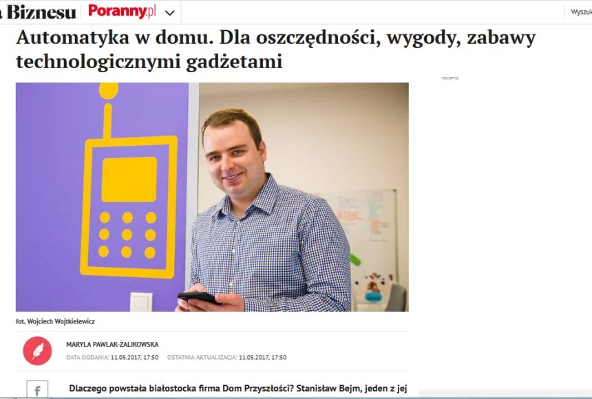 O firmach Stanisława Bejma pisały też lokalne media. Ale "siła rażenia" Wykopu jest nieporównywalna.
