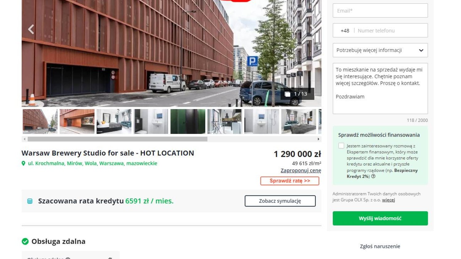 Ponad milion złotych za małe mieszkania.