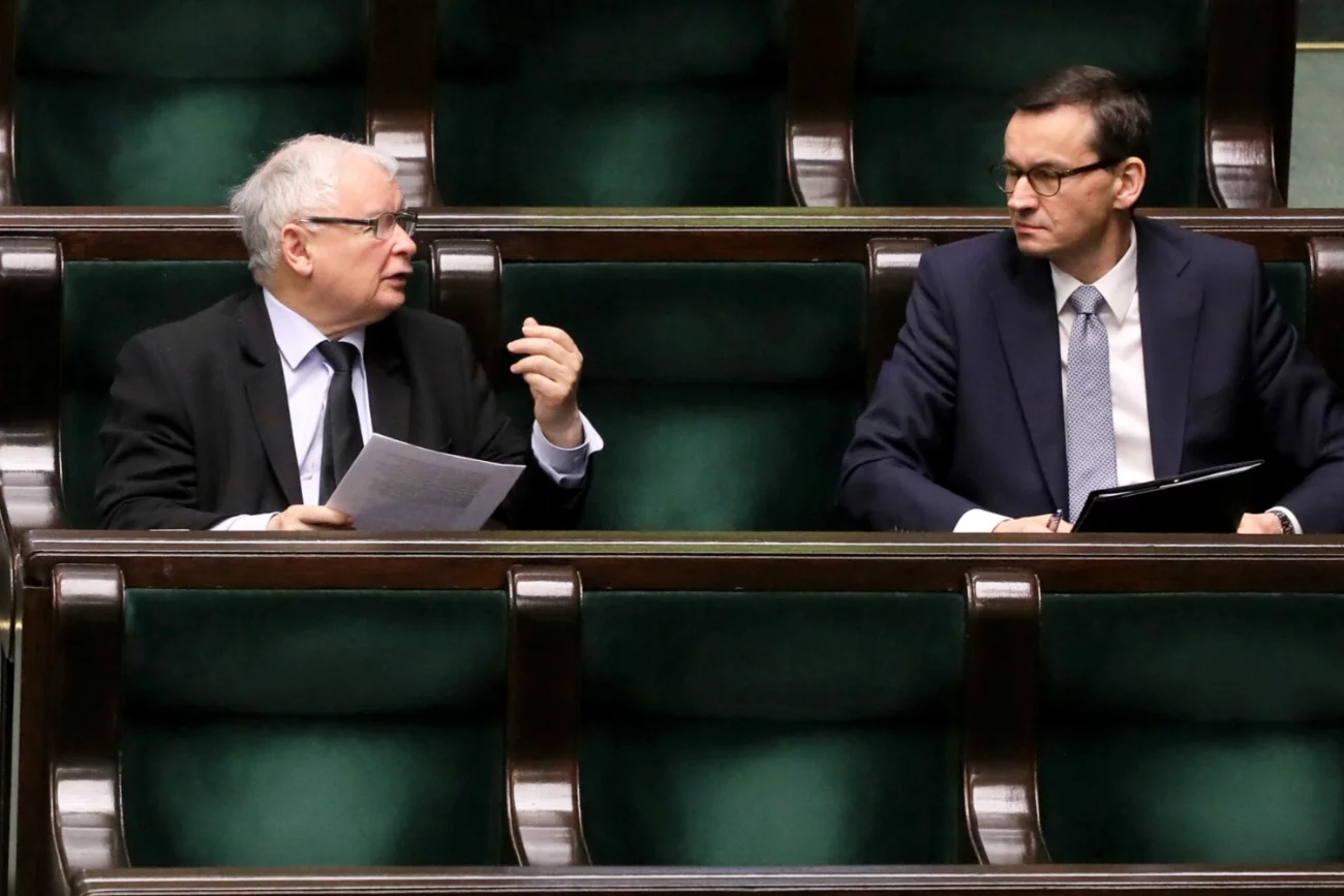 Jarosław Kaczyński, Mateusz Morawiecki.