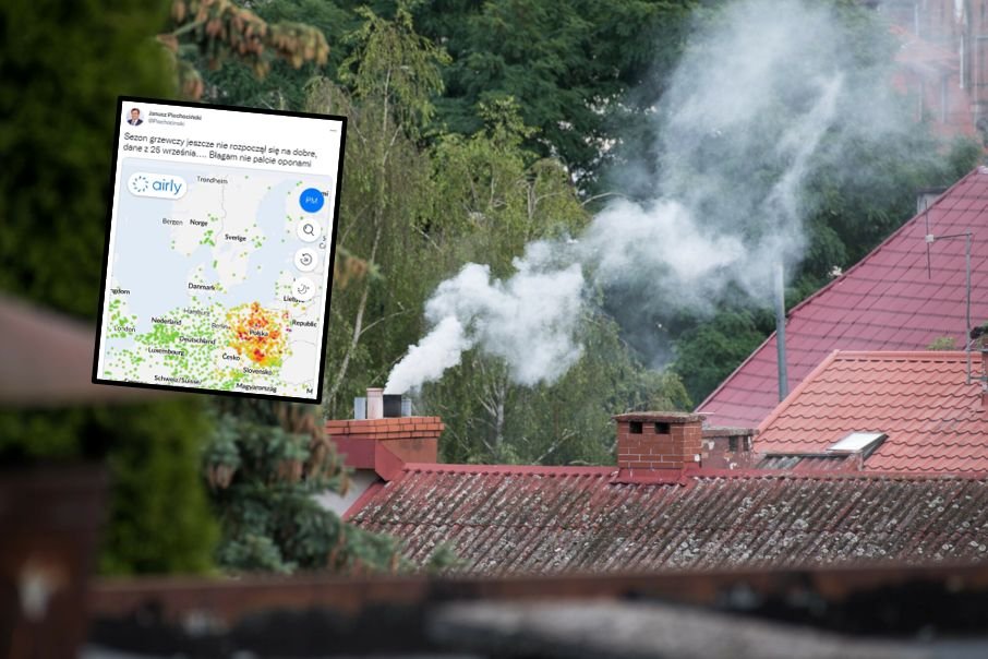 Dym unoszący się z domu