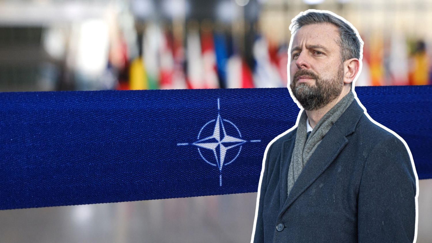 Akcelerator NATO w Krakowie już ruszył. DIANA weźmie na celownik wrogie drony Władysław Kosiniak-Kamysz na tle wstęgi NATO. W Krakowie otworzono akcelerator Sojuszu.