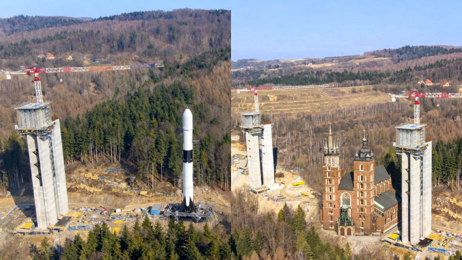 Estakada na S19, rakieta Falcon 9, Bazykila Mariacka.