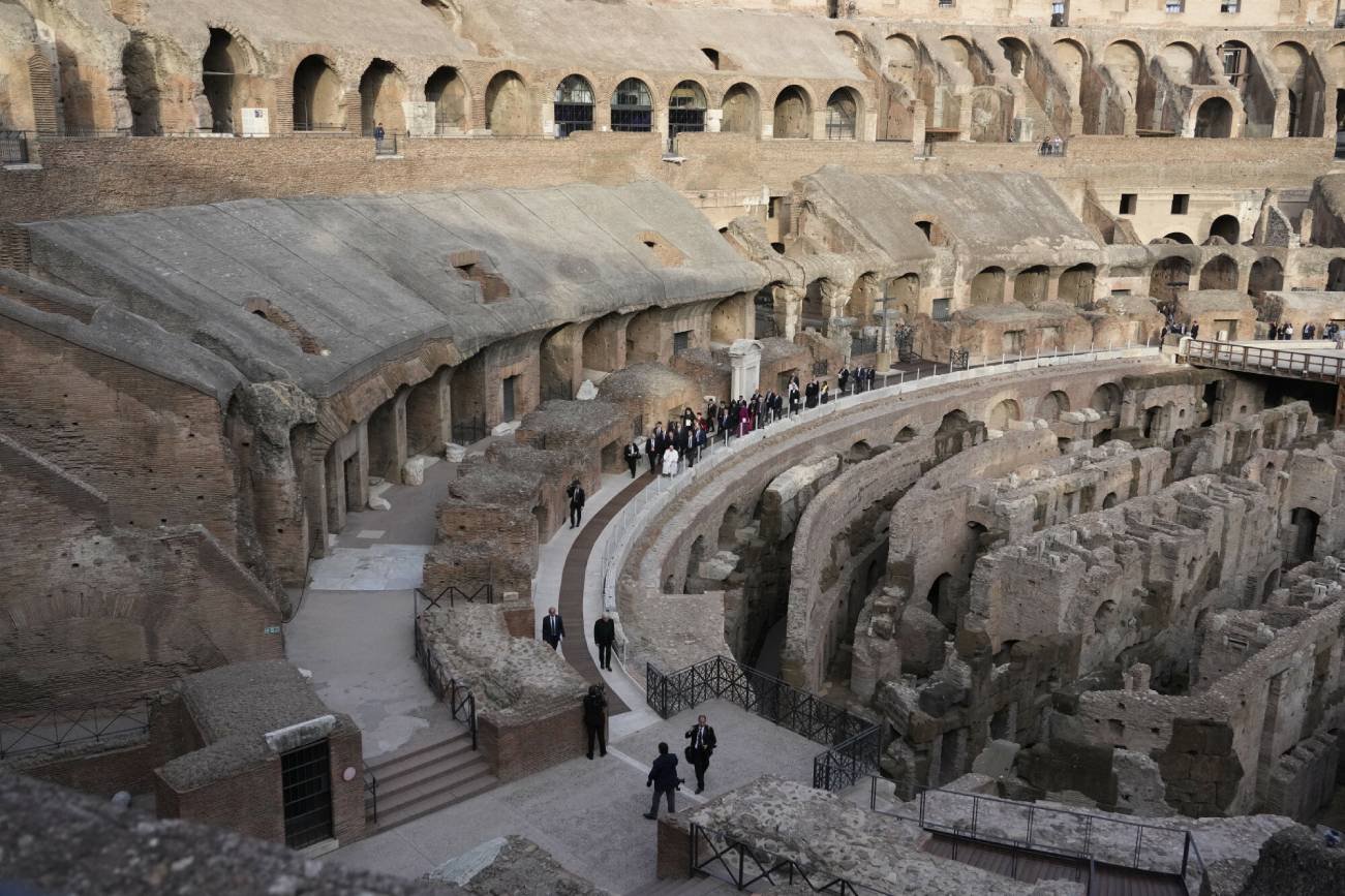 Koloseum zostało zbudowane ze specjalnego betonu