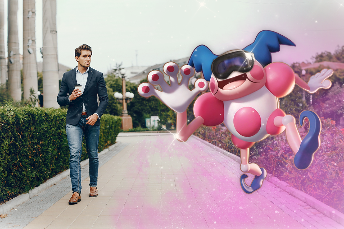 Użytkownicy gogli VR wyglądają trochę jak Mr. Mime.