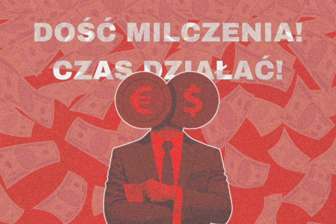 Grafika z protestu klientów Cinkciarz.pl