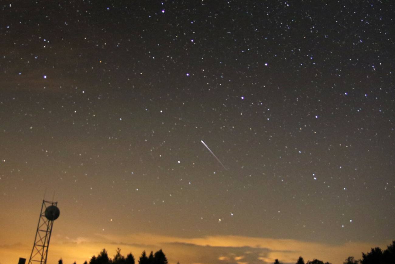 Zimowe niebo i gwiazdy