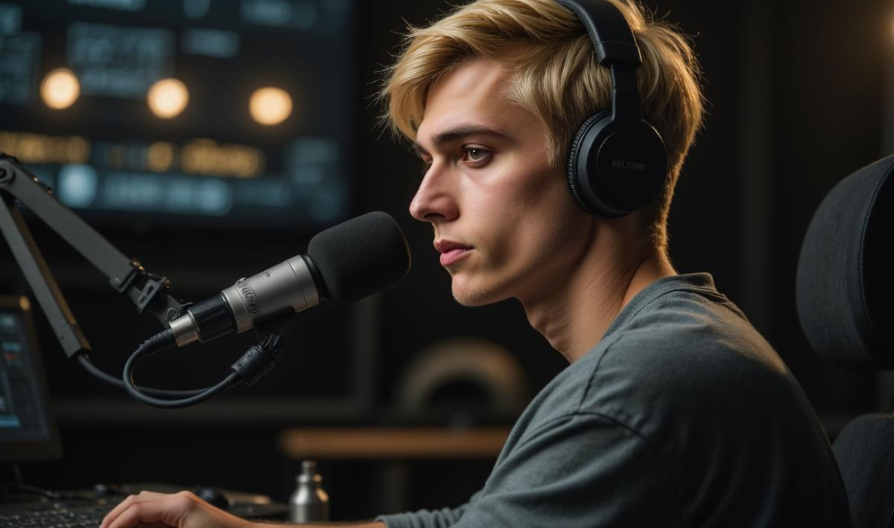 Alex Szulc. Zdjęcie zostało wygenerowane przy wsparciu sztucznej inteligencji. Jest to część projektu badawczego nad wykorzystaniem AI w kulturze i w mediach/ OFF Radio Kraków