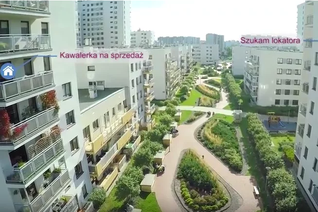 Aplikacja pomaga znaleźć dostępne oferty wynajmu i sprzedaży, w danej lokalizacji za pomocą technologii rozszerzonej rzeczywistości