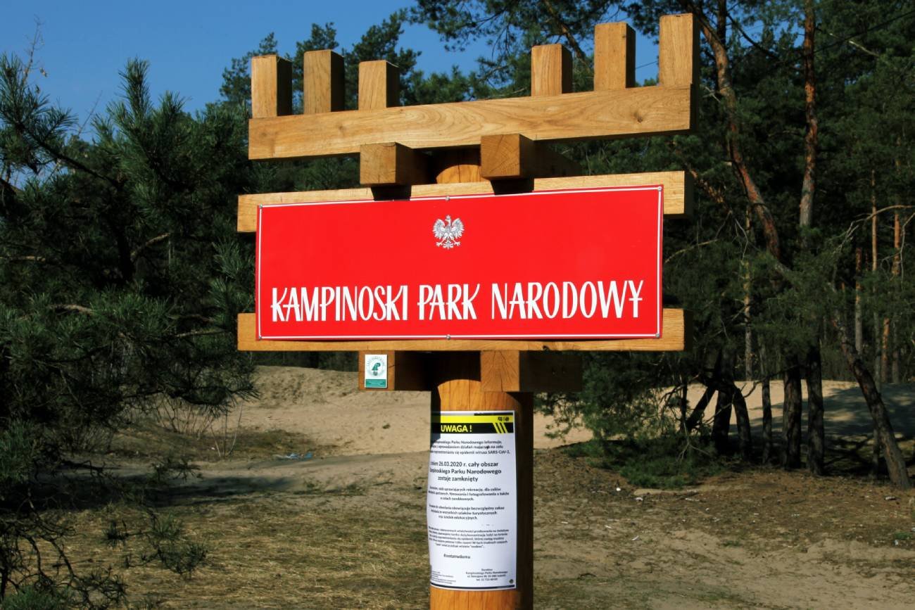 tablica Kampinoski Park Narodowy