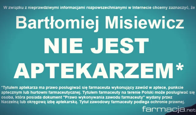 Oświadczenie twórców portalu farmacja.net