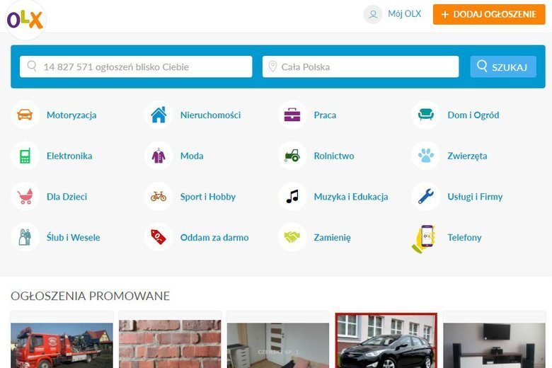 Na platformie OLX co jakiś cxas dochodzi do prób wyłudzenia danych do logowania w banku.