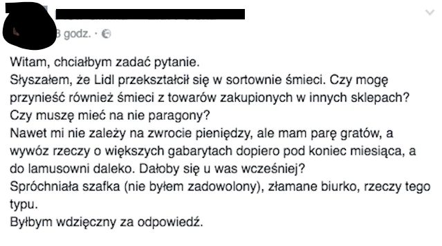 Kolejny z serii negatywnych wpisów.