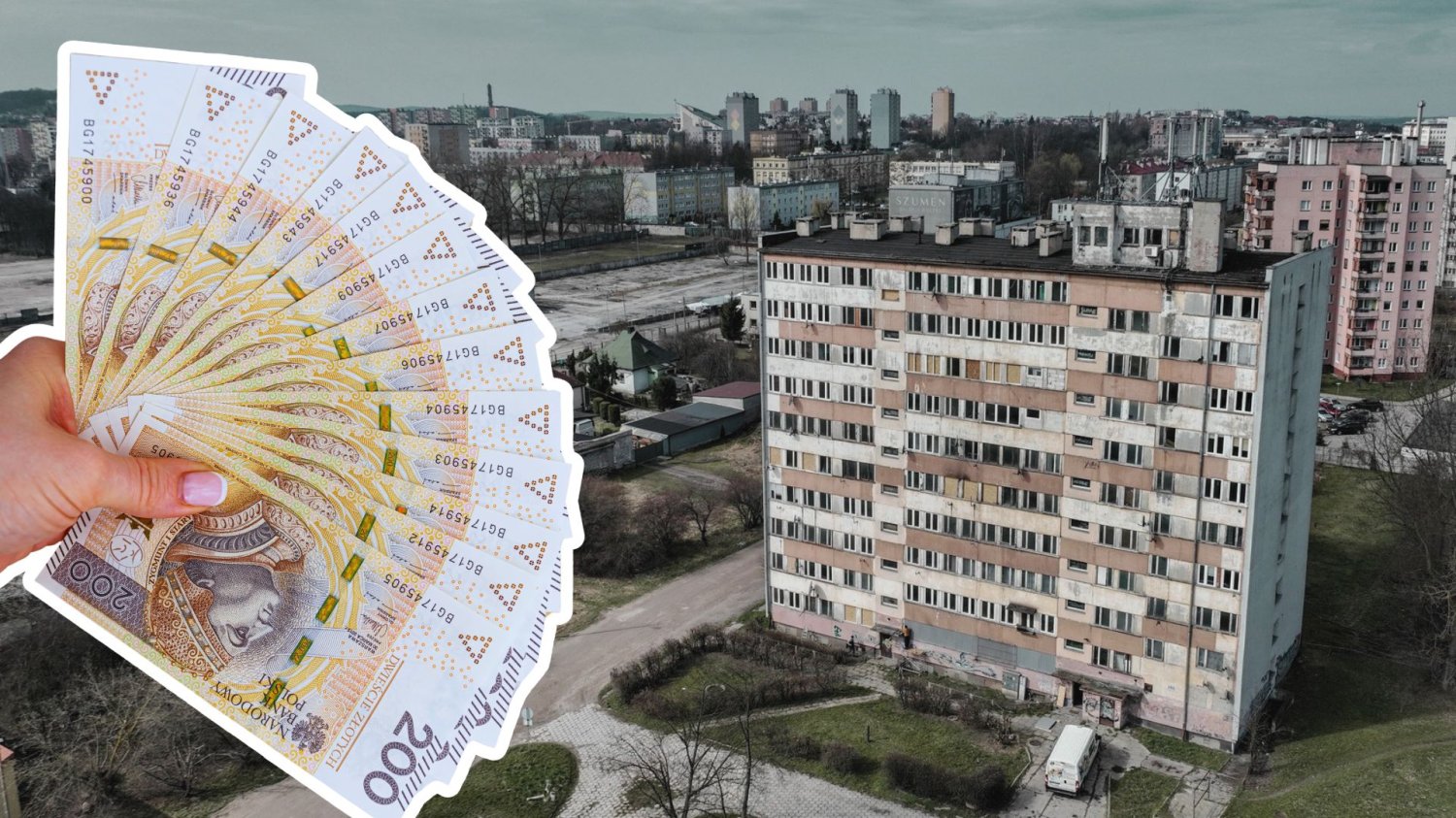 Kielce zmieniają oblicze Czarnowa. Blok jak z horroru nie będzie już straszył Blok oraz ręka z pieniędzmi. Kielce mają zburzyć problematyczny blok na Czarnowie. Zamiast rudery nowoczesne osiedle