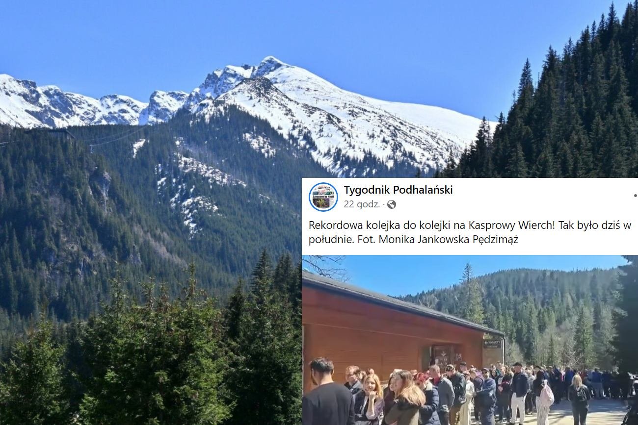 Kolejka w Zakopanem.